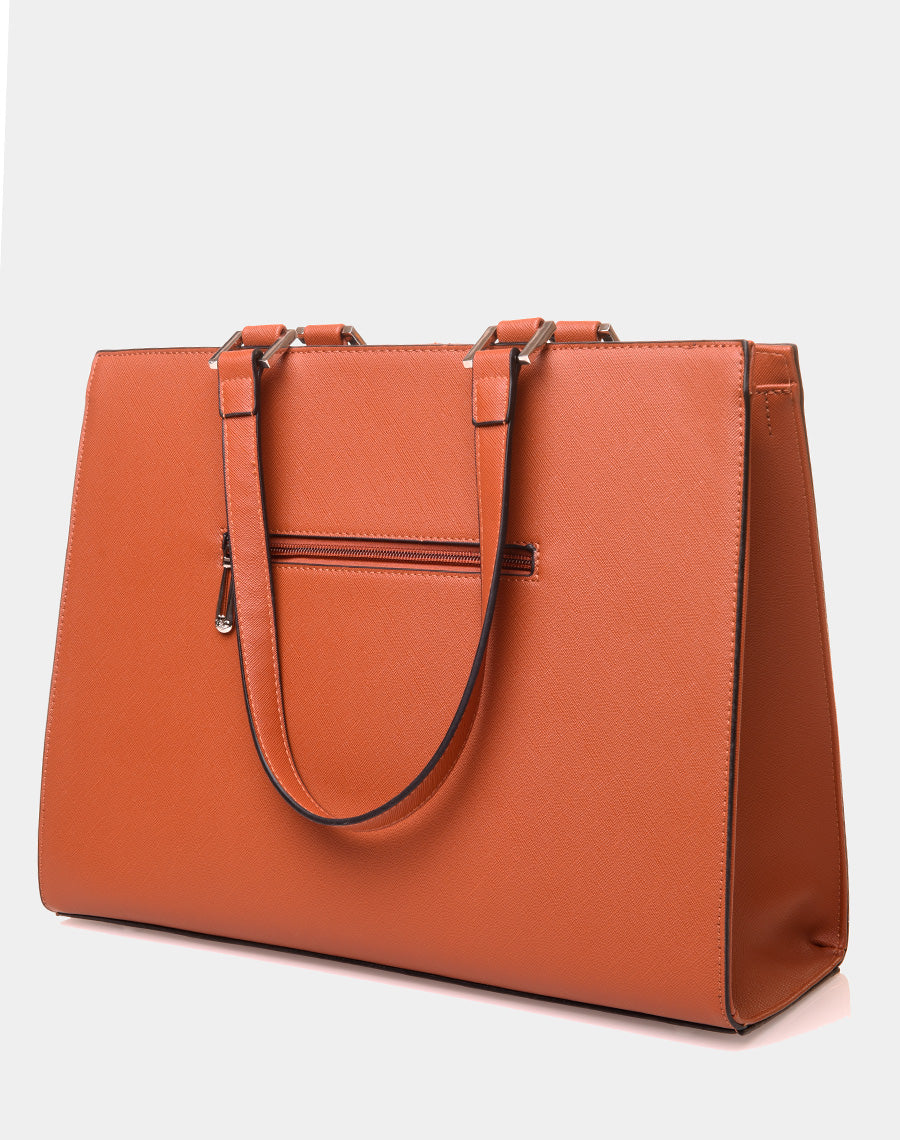 Sac à main type cabas camel