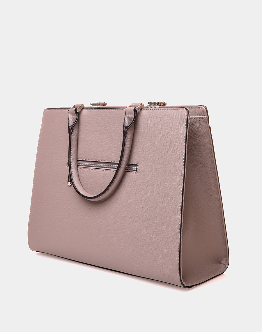 Sac à main type cabas gris souris