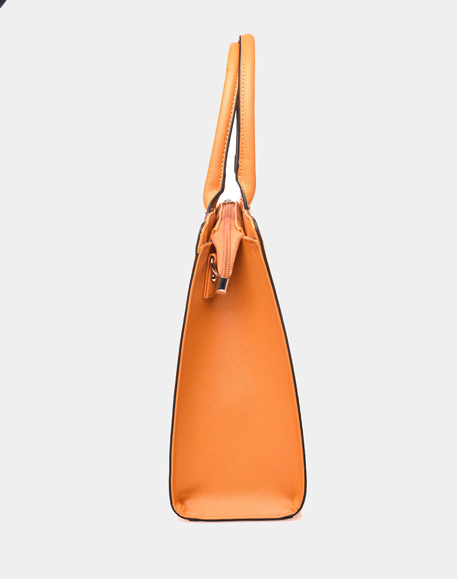 Sac à main type cabas moutarde