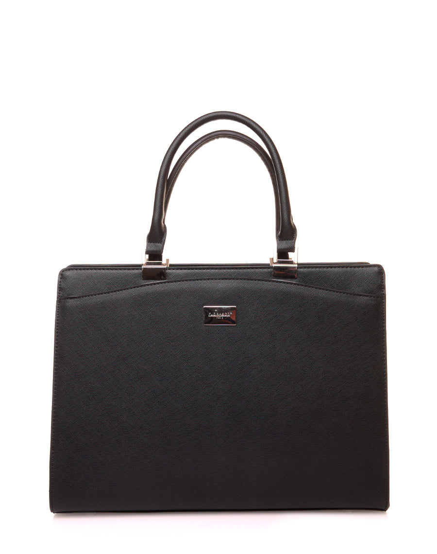 Sac à main type cabas noir