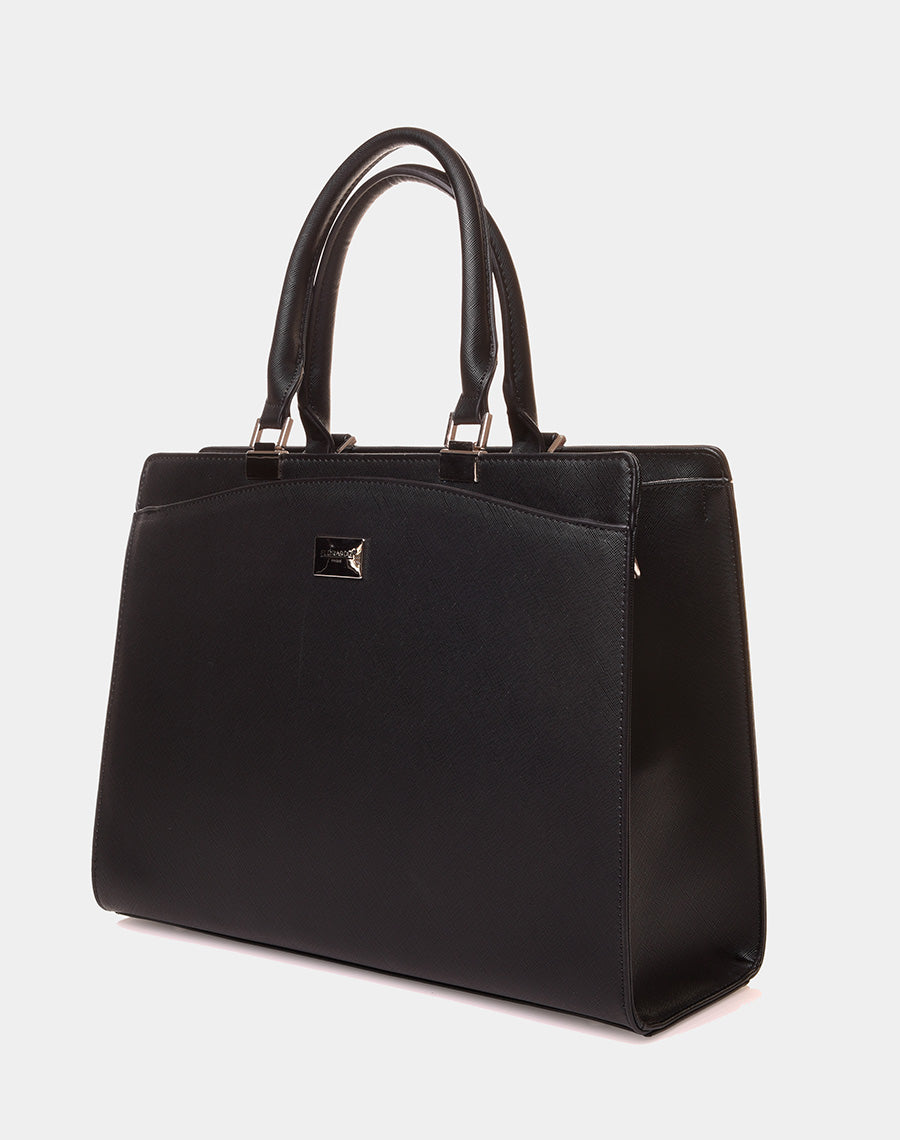 Sac à main type cabas noir