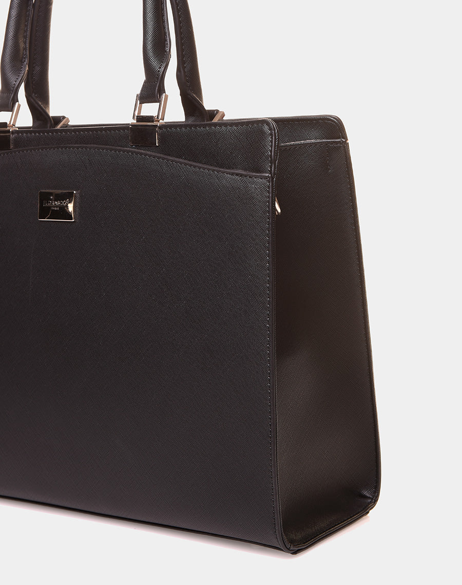 Sac à main type cabas noir