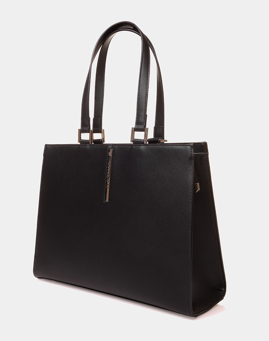 Sac à main type cabas noir