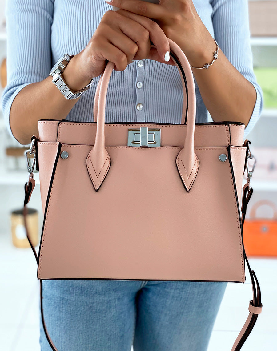 Sac à main vieux rose