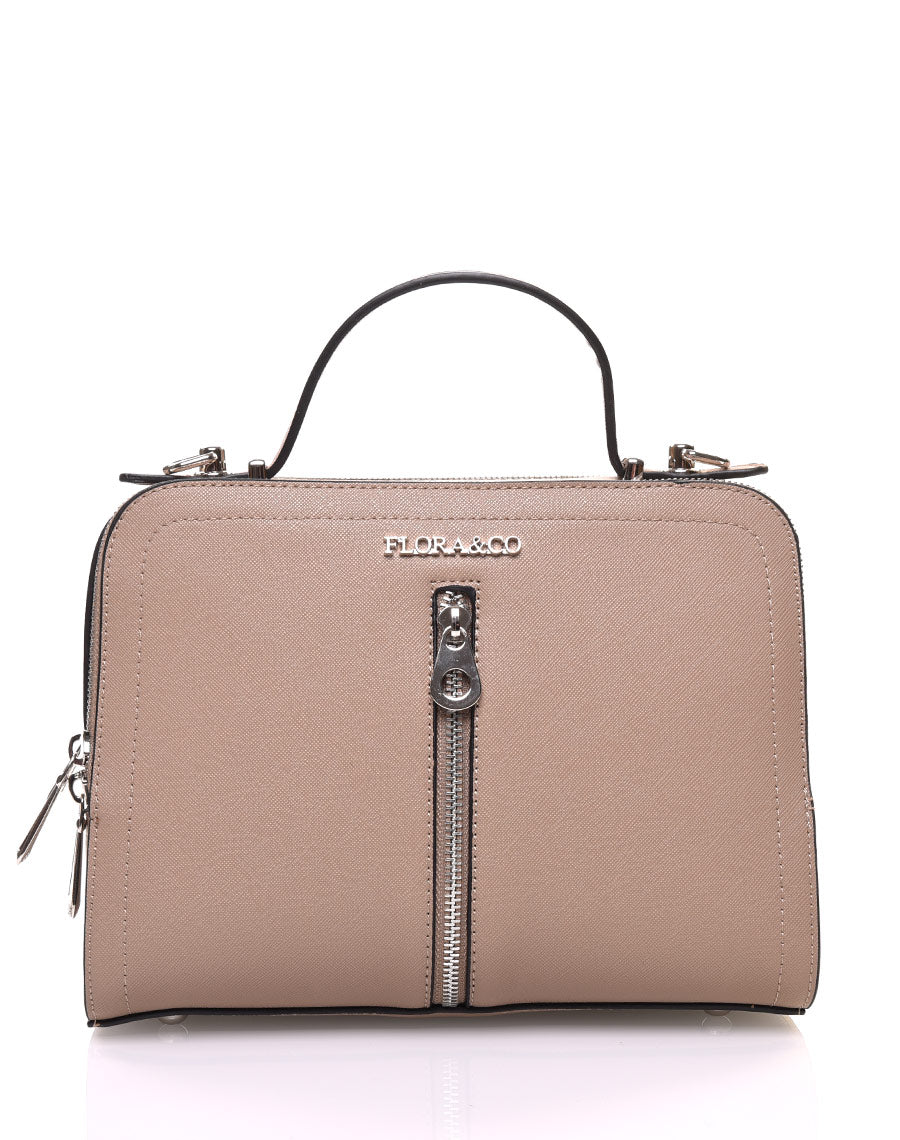 Sac mallette taupe