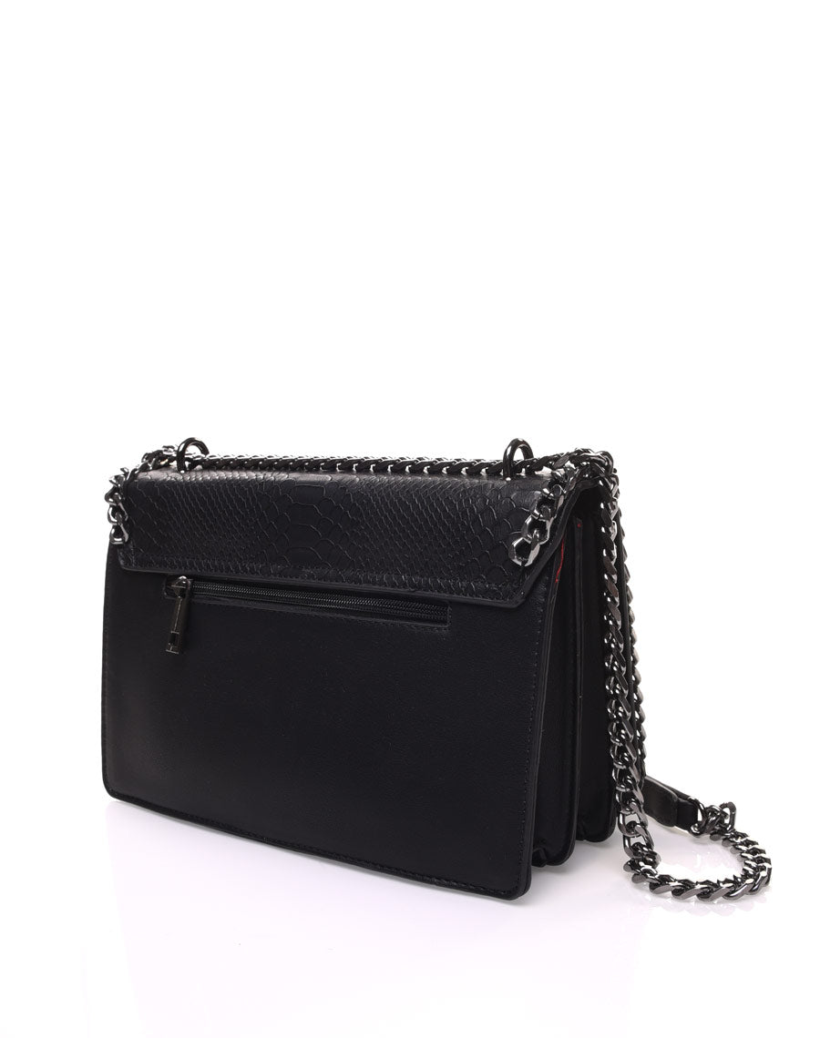 Sac noir effet python