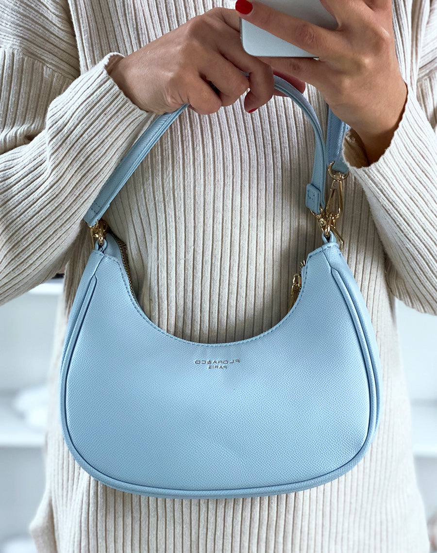 Sac porté épaule baby blue 