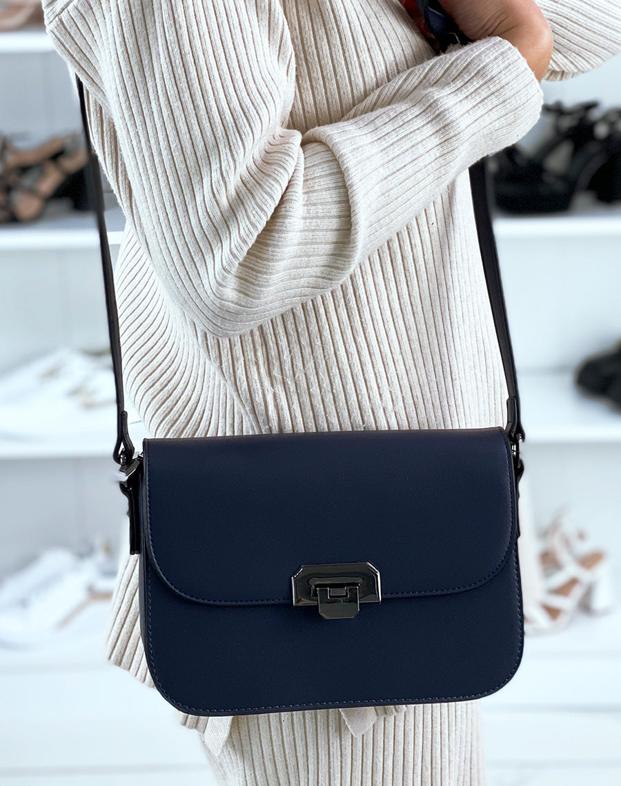 Sac porté épaule bleu 