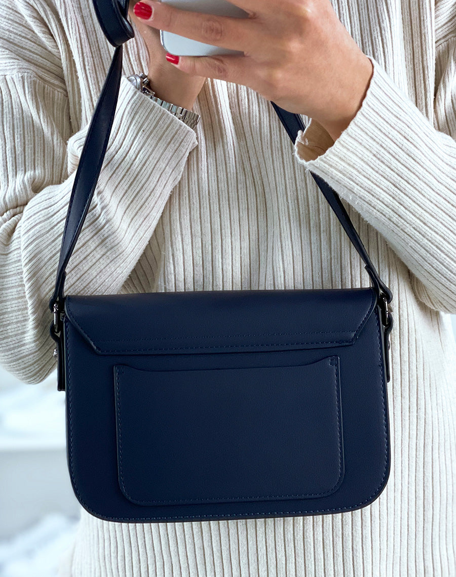 Sac porté épaule bleu 