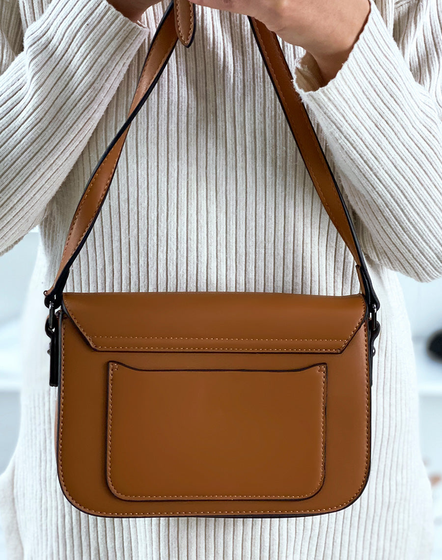 Sac porté épaule camel 