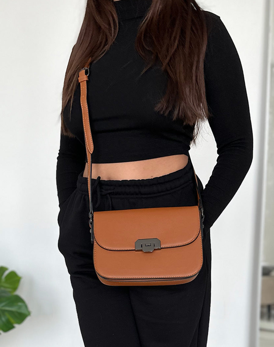 Sac porté épaule camel 