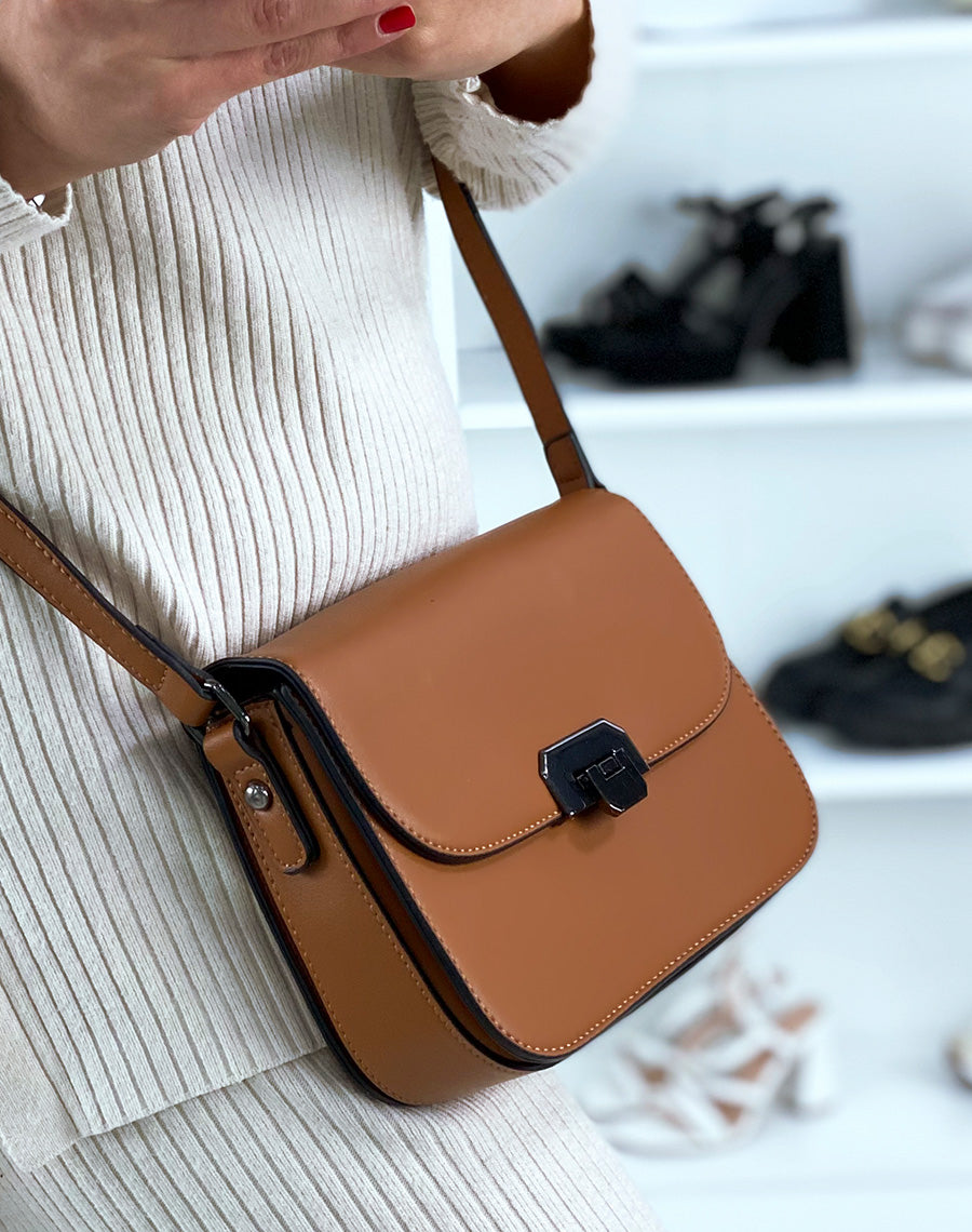 Sac porté épaule camel 