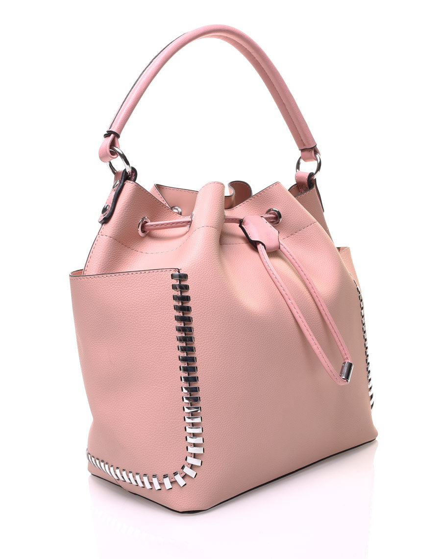 Sac quotidien avec ornements argent beige