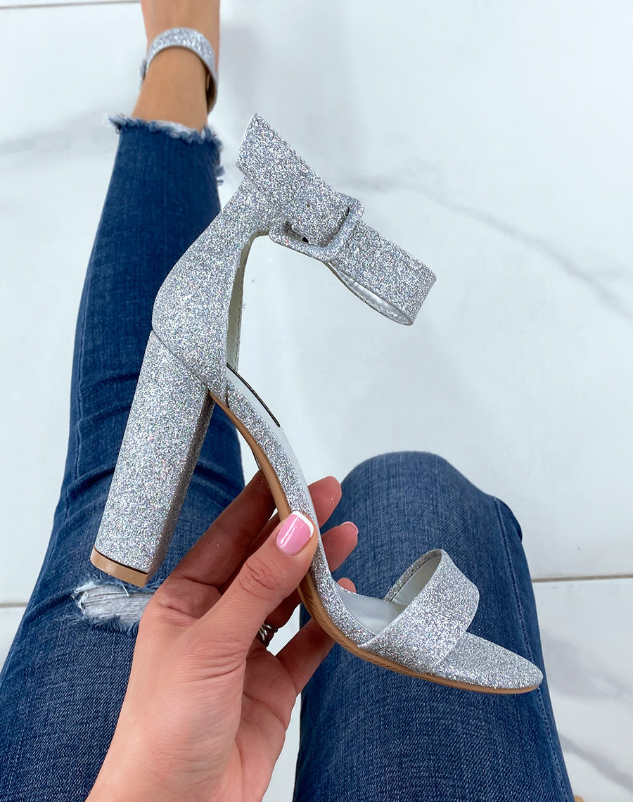 Sandales De Fête à Talons Pour Filles - Avec Paillettes - Antidérapantes Et Légères - Pour Occasions Spéciales, été, Plage