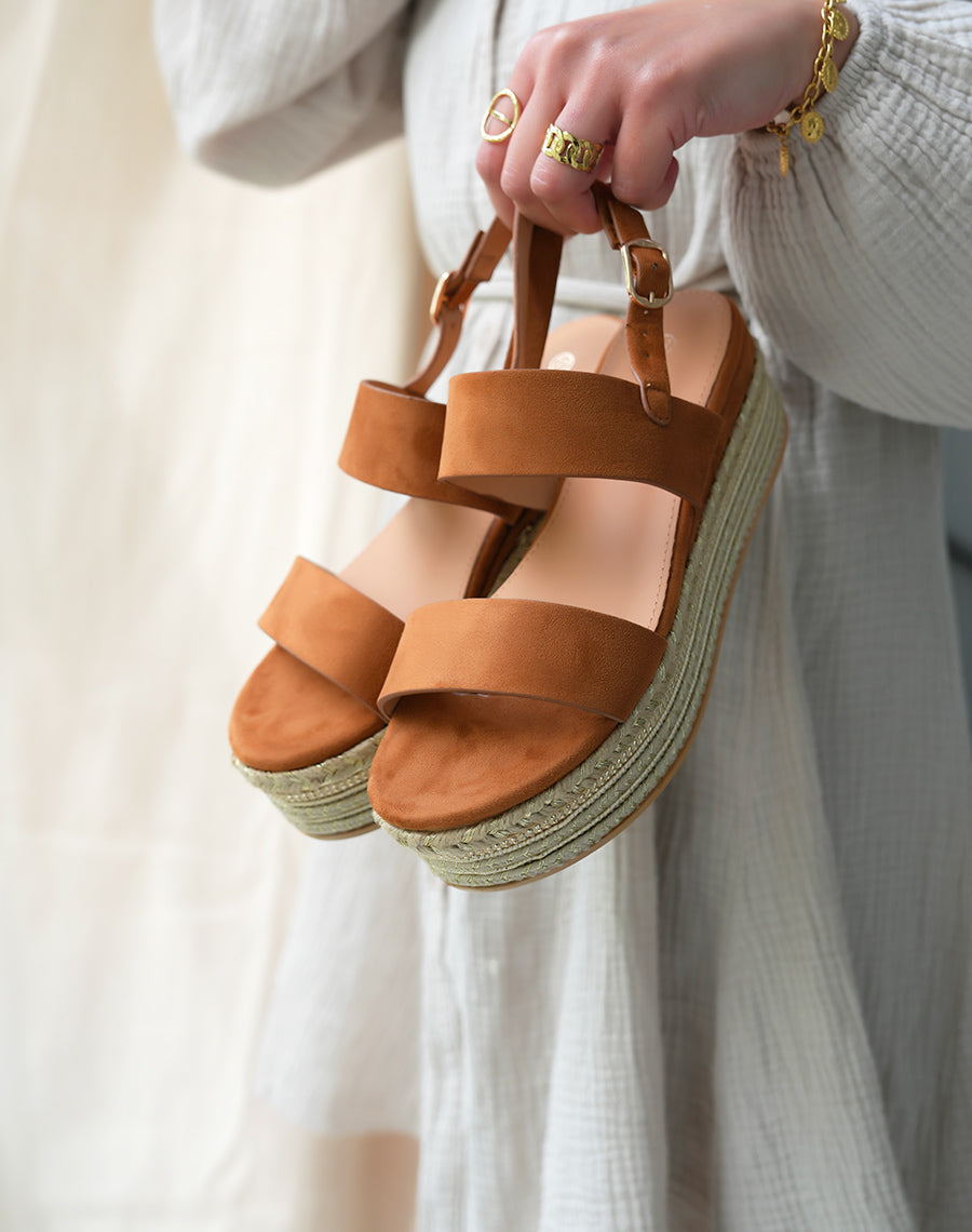 Espadrilles Plates Sandales Jaunes CompensÃ©es Sandales Compensées