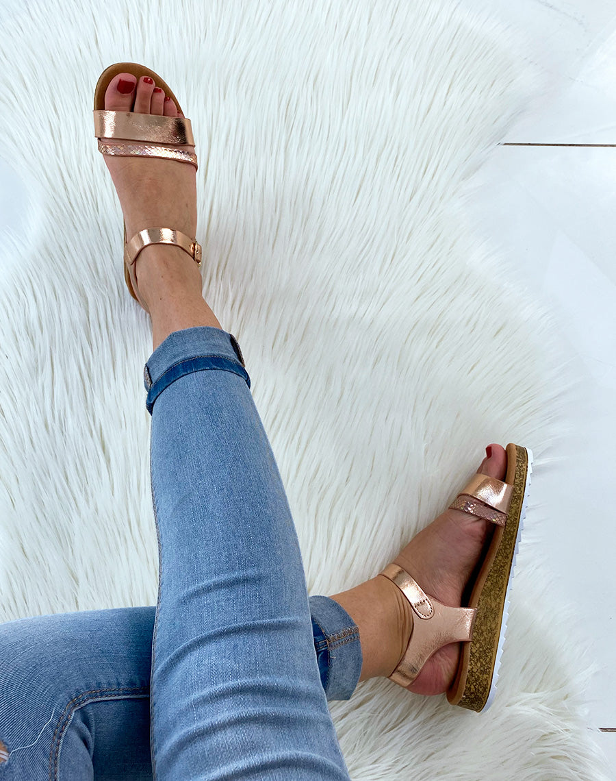 Sandales champagne