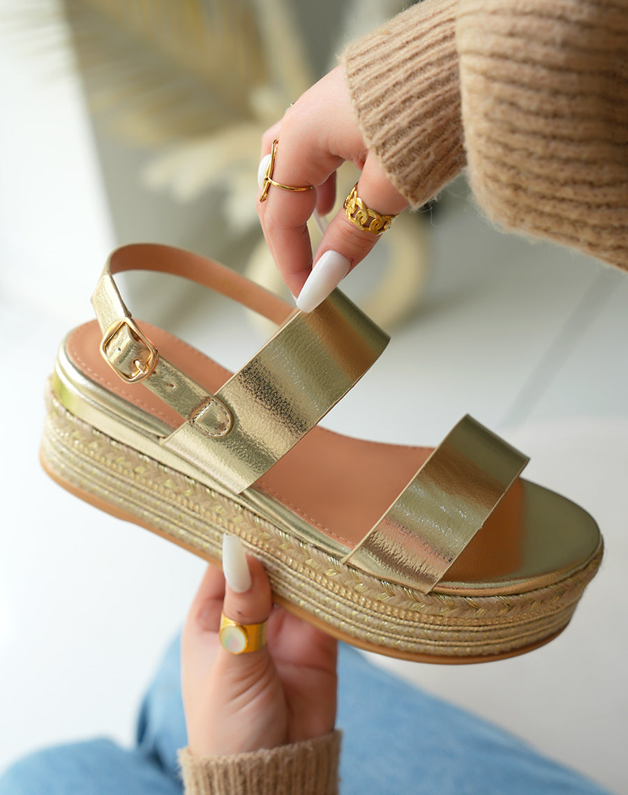 Chaussures Femme Sandale Compensée Cuir Sandales Compensées, Cuir