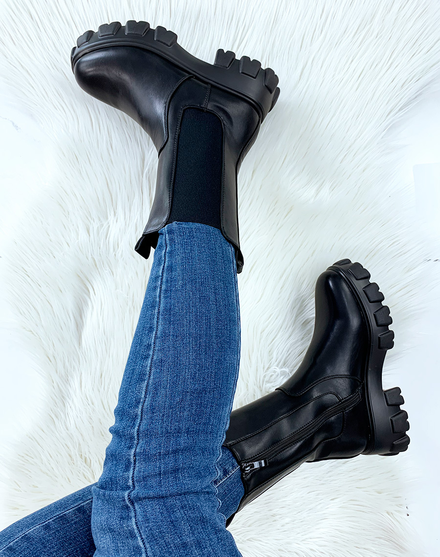 Femme Chaussures Bottes Bottes hauteur mi-mollet Bottes Pitillos en coloris Noir 