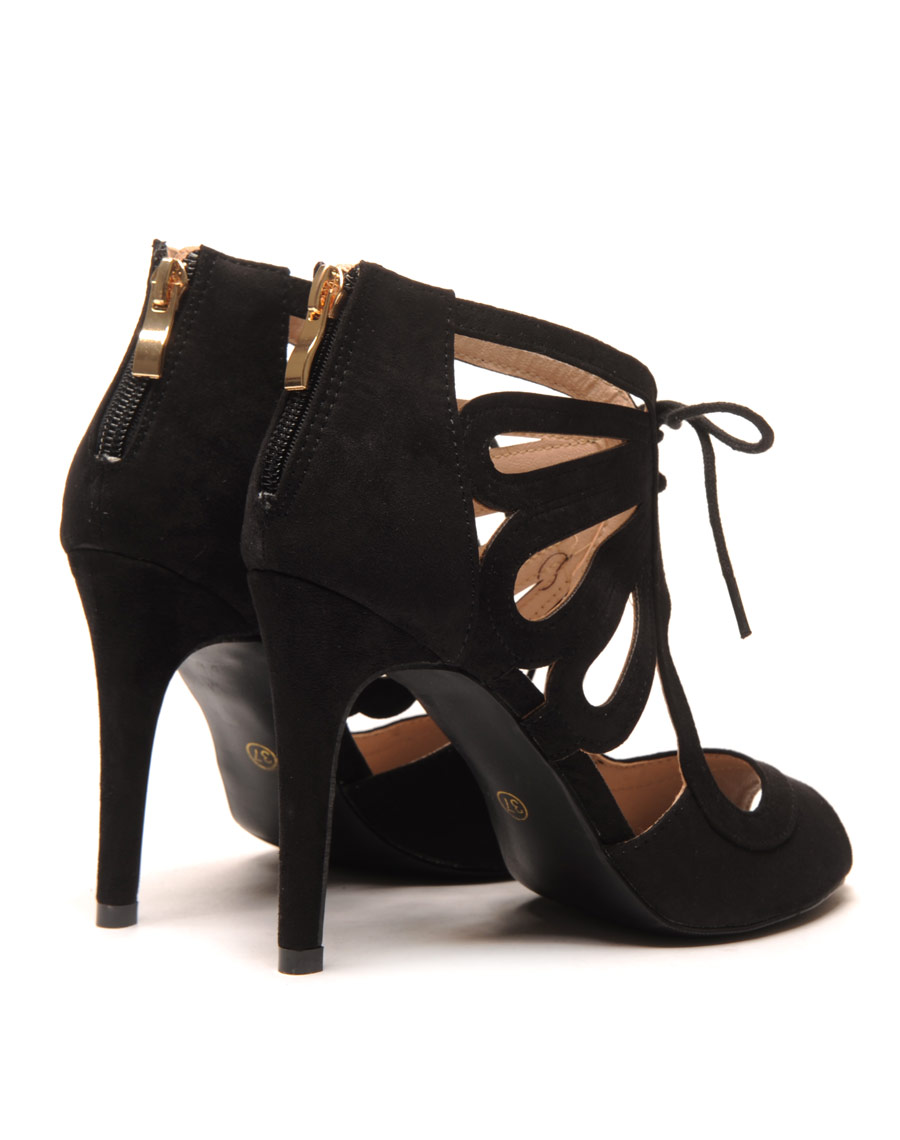 5th Avenue Escarpins \u00e0 lacets noir \u00e9l\u00e9gant Chaussures Escarpins Escarpins à lacets 