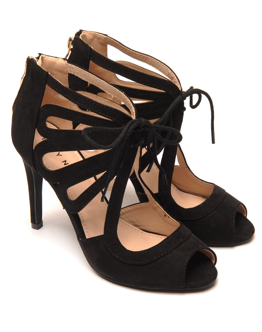 5th Avenue Escarpins \u00e0 lacets noir \u00e9l\u00e9gant Chaussures Escarpins Escarpins à lacets 