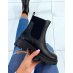 Bottines noires style chelsea boot avec élastique
